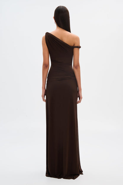 Amarisse | One-Shoulder Ruched Maxi Dress
