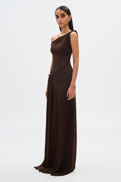 Amarisse | One-Shoulder Ruched Maxi Dress